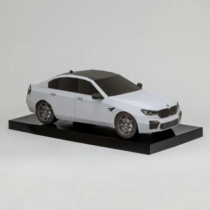 紙紮BMW M5(白)：圖片 2