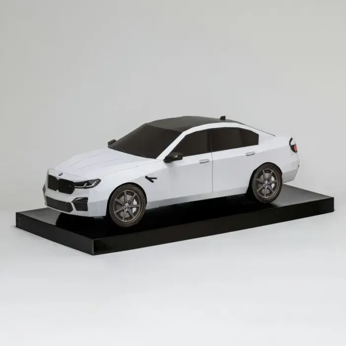 紙紮BMW M5(白)：圖片 3