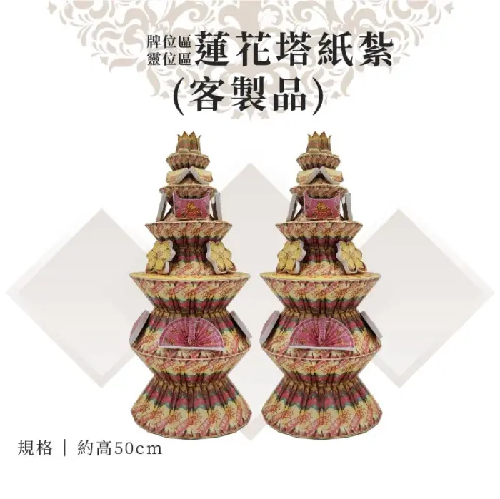 客製紙紮蓮花塔：圖片 1