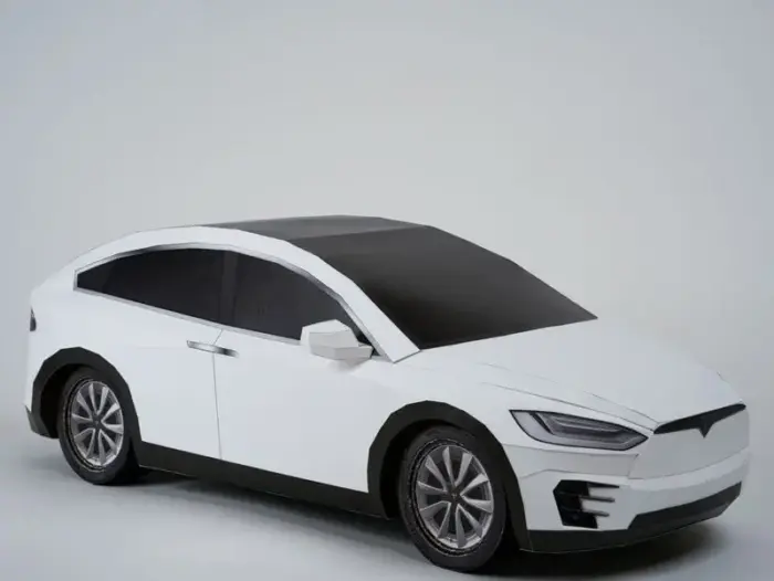 紙紮特斯拉 Model X(白)：圖片 2