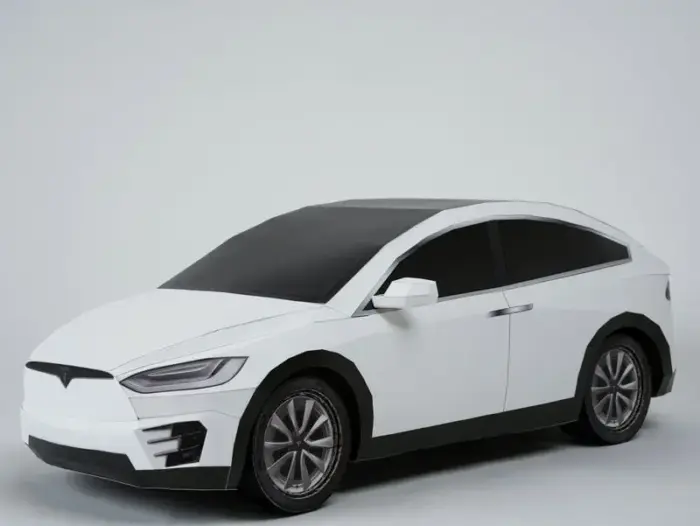 紙紮特斯拉 Model X(白)：圖片 3