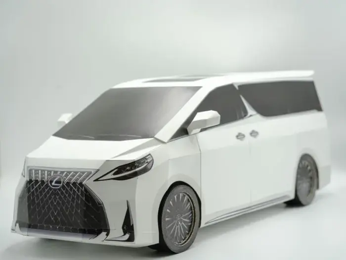 紙紮LEXUS LM 300h(白)(大)：圖片 3