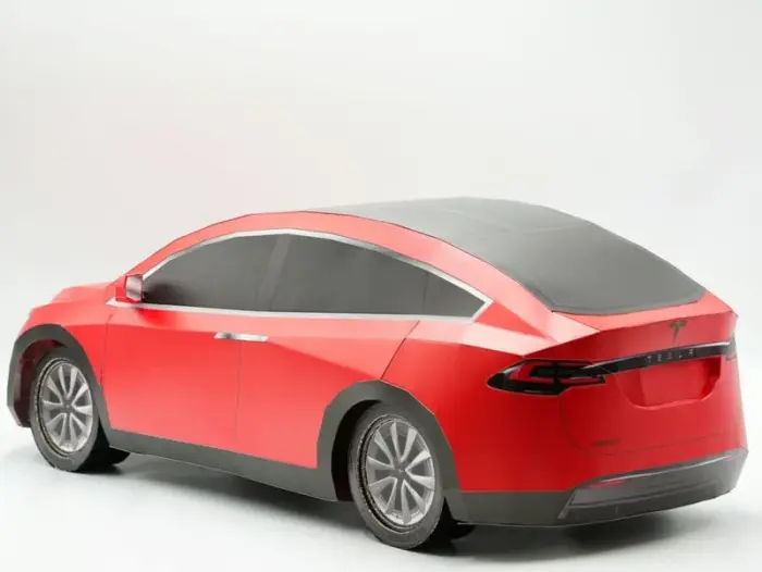 紙紮特斯拉 Model X(紅)：圖片 8