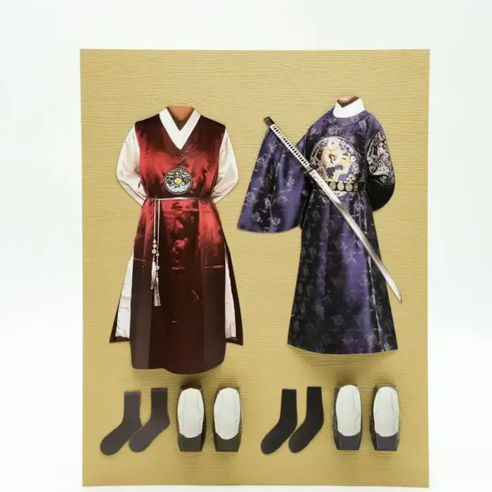 紙紮男韓服禮盒：圖片 3