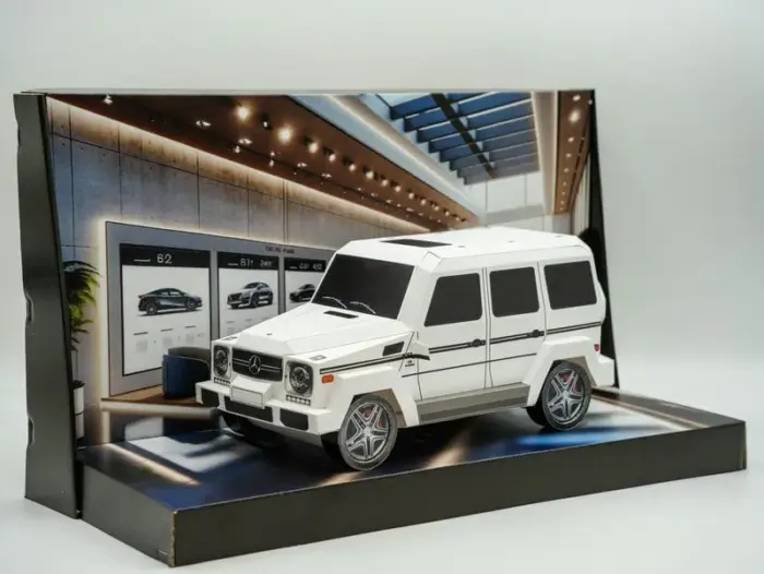 紙紮賓士G-CLASS(白)(小)：圖片 2