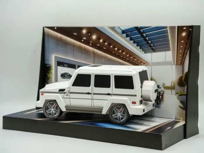 紙紮賓士G-CLASS(白)(小)：圖片 3