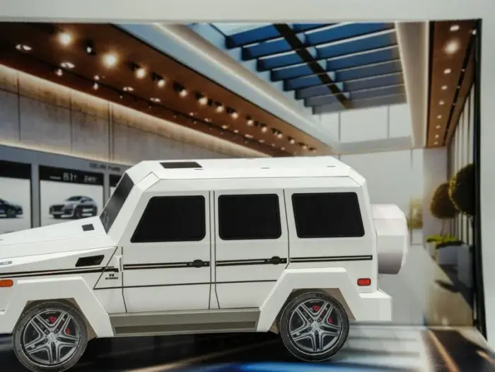 紙紮賓士G-CLASS(白)(小)：圖片 6