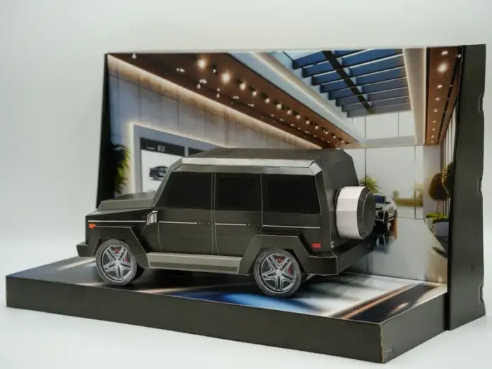 紙紮賓士G-CLASS(黑)(小)：圖片 3