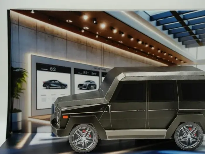 紙紮賓士G-CLASS(黑)(小)：圖片 5
