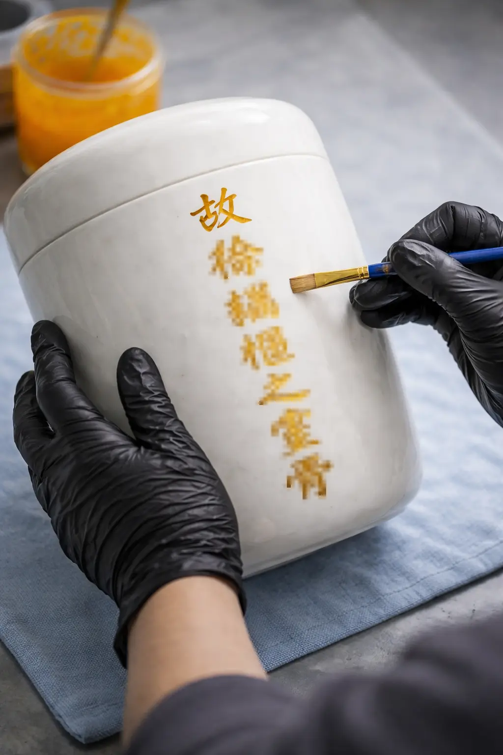 4.骨灰罈上漆